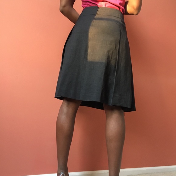 Pleated Wool Tory Burch skirt - Picture 2 of 2